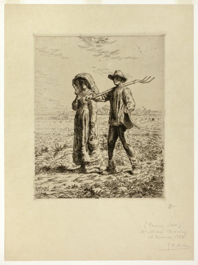 Bønder går på jobb av Jean Francois Millet