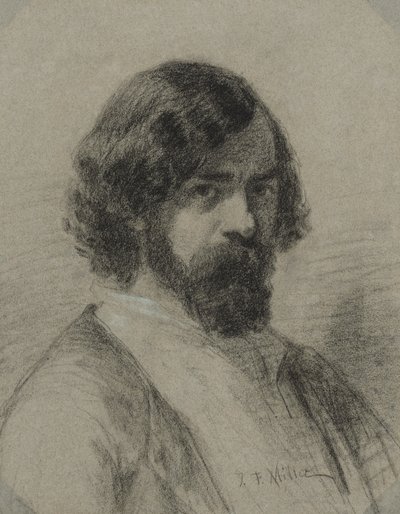 Portrett av Narcisse Virgile Diaz de la Peña, 1848. av Jean Francois Millet
