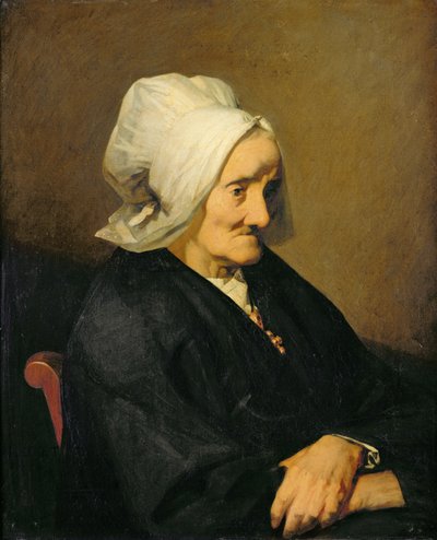 Portrett av enken Roumy av Jean Francois Millet