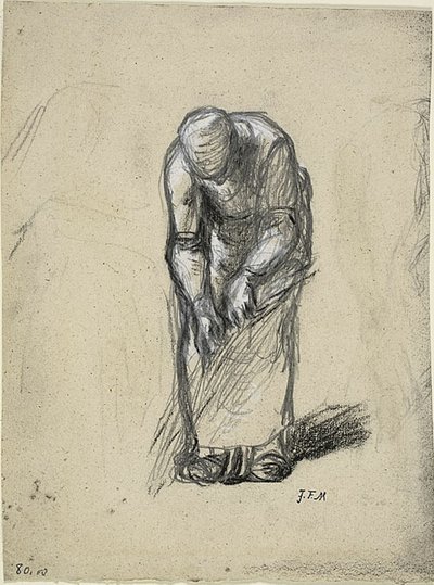 Studie for lintrekking av Jean Francois Millet