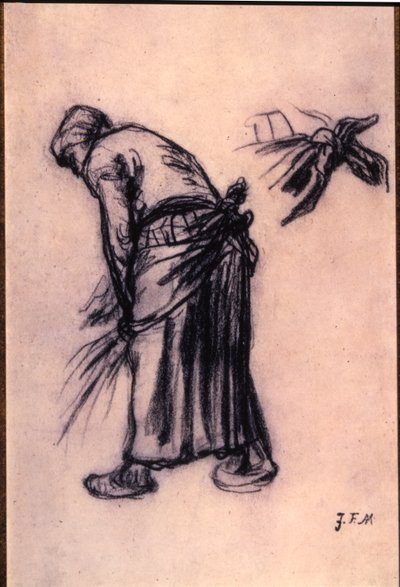 Studie av en sanker av Jean Francois Millet