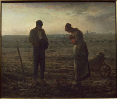 The Angelus - olje på lerret av Jean Francois Millet