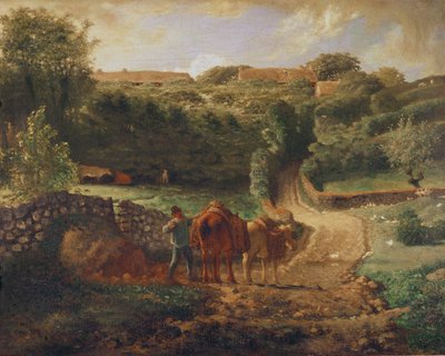 Kusinen Hamlet i Greville, ca. 1865-73 av Jean Francois Millet