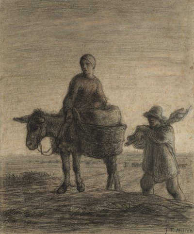 Avgangen til arbeid, 1857 av Jean Francois Millet