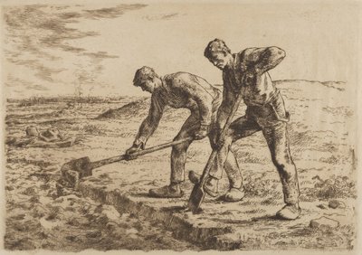 Diggers, 1814-75 av Jean Francois Millet