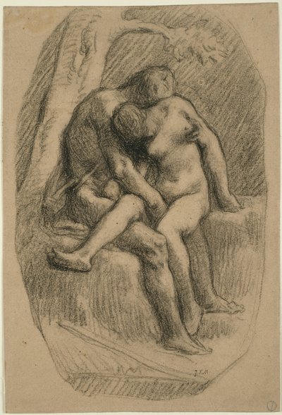 The Lovers av Jean Francois Millet