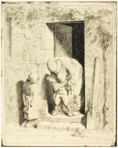 Mors forholdsregel av Jean Francois Millet