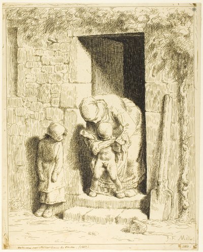 Mors forholdsregel av Jean Francois Millet