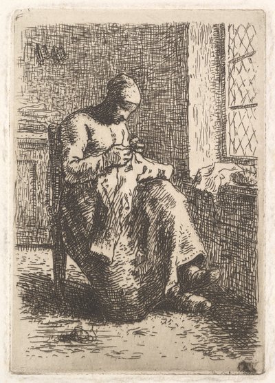 Syersken, 1853. av Jean Francois Millet