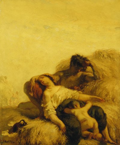 The Sleeping Reapers; The Sleeping Reapers, ca. 1847-48 av Jean Francois Millet