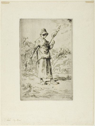 Spinneren av Jean Francois Millet