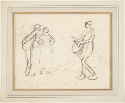 Tre figurer av Jean Francois Millet