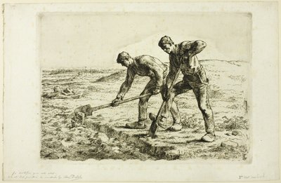 To menn graver av Jean Francois Millet