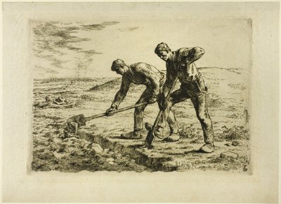 To menn graver av Jean Francois Millet
