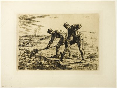 To menn graver av Jean Francois Millet