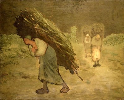 Winter: Die Holzsammler von Jean-Francois Millet