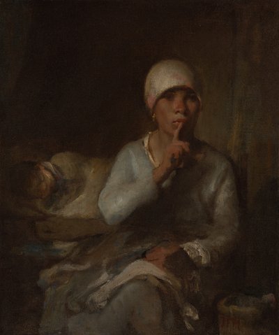 Kvinne og barn (stillhet) av Jean Francois Millet