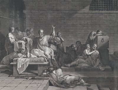 Sokrates død, 1790. av Jean François Pierre Peyron