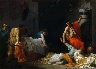 Begravelsen til Miltiades av Jean François Pierre Peyron