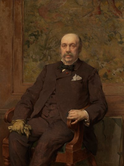Selvportrett (olje på lerret) av Jean Francois Portaels