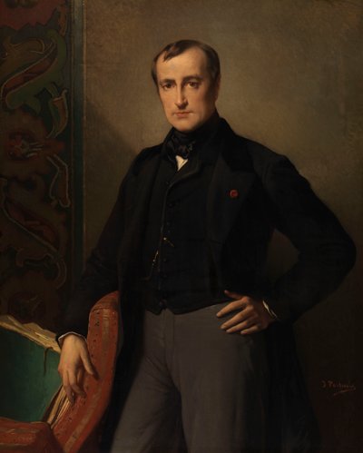Maleren Paul Delaroche (olje på lerret) av Jean Francois Portaels