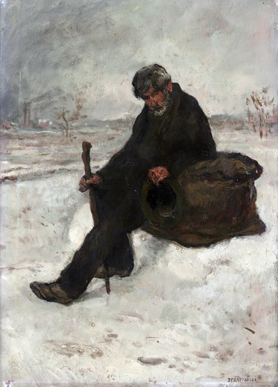 En filosof, Cheminot i snøen av Jean Francois Raffaelli