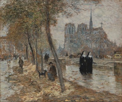 Notre Dame i Paris av Jean Francois Raffaelli
