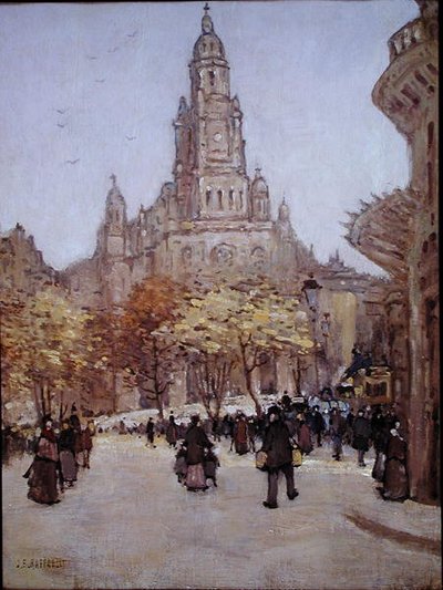 Utsikt over Paris, ca. 1885 (olje på lerret) av Jean Francois Raffaelli