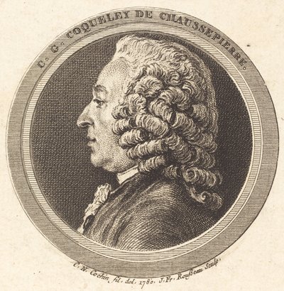 Charles-Georges Coqueley de Chaussepierre av Jean Francois Rousseau after Charles Nicolas Cochin II