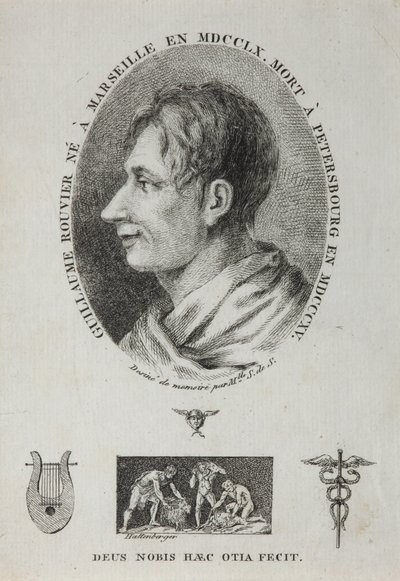 Portrett av Guillaume Rouvier 1760-1815, 1815 av Jean Francois Xavier Hattenberger