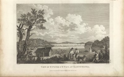 Utsikt over Petropavlovsk havn, 1780-tallet. av Jean Francois de Galaup La Perouse