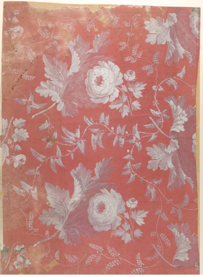 Design for mønstret silke, ca. 1780-1825. av Jean François Bony.