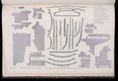 Plate 12, modeller av Louis XV-vogner av Jean François Chopard