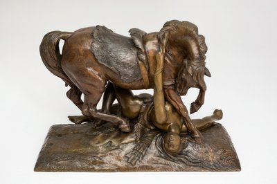 Den sårede Amazonas, 1839. av Jean François Théodore Gechter