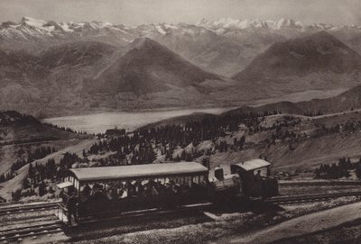 Bei Station Rigi Kulm (s/hvitt bilde) av Jean Gaberell