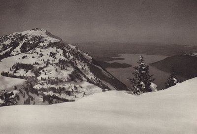 Rigi im Winter (s/hvitt bilde) av Jean Gaberell