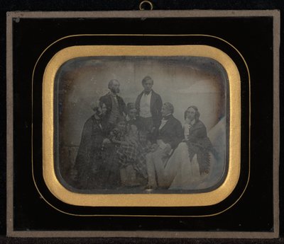 Gruppeportrett av åtte inkludert M. & Mme. Eynard av Jean Gabriel Eynard