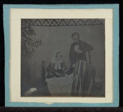 Portrett av M. & Mme. Eynard ved en vugge av Jean Gabriel Eynard