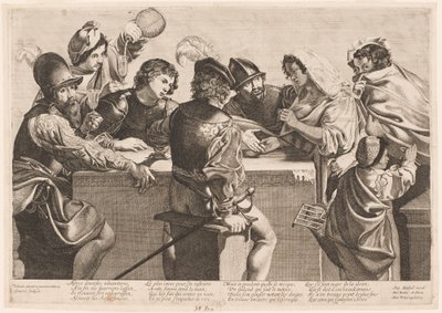 Spådame av Jean Ganière after Valentin de Boullogne