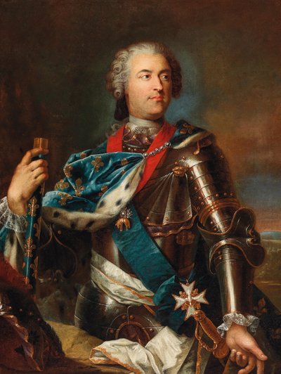 Portrett av kong Ludvig XV av Frankrike 1710-1774. av Jean Gaspard Heilmann