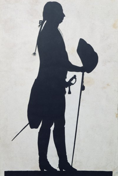 Silhuett av en mann av Jean Gaspard Lavater