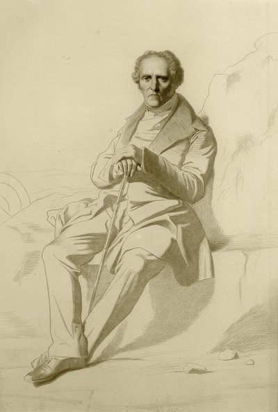 Portrett av Charles Fourier av Jean Francois Gigoux