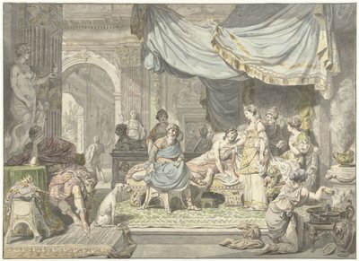 Antiochus prøver å skjule sin kjærlighet til moren Stratonice av Jean Grandjean