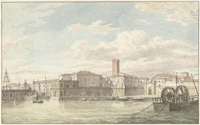 Havnen fra Civitavecchia av Jean Grandjean