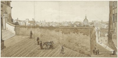 Utsikt over Roma fra Capitol av Jean Grandjean