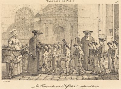 Brødrene leder barna, til St. Nicolas des Champs av Jean Henri Marlet
