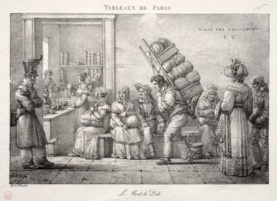Scenes of Paris: Pantelånerbutikken av Jean Henri Marlet