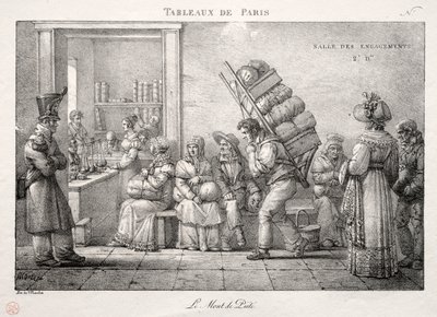 Scenes of Paris: Pantelånerbutikken. av Jean Henri Marlet
