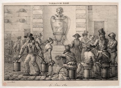 Scenes of Paris: The Water Carriers av Jean Henri Marlet