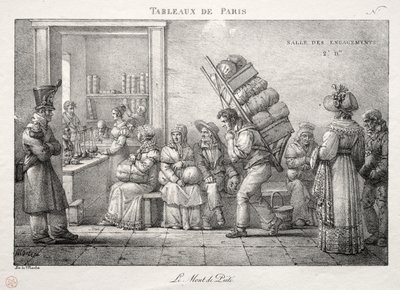 Scenes of Paris: Pantelånerbutikken av Jean Henri Marlet